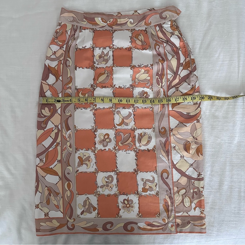 Vintage 60s Emilio Pucci Print Skirt 28" Waist - Picture 9 of 15
